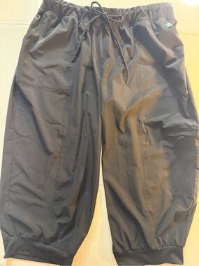LIVI Lane Bryant  Plus Size Black Drawstring Jogger Pants Cargo Pocket 18